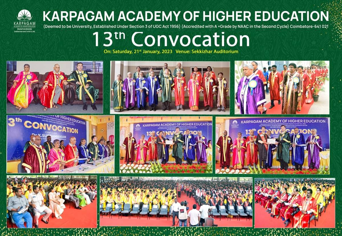 Karpagam Architecture Campus Events 2023 - 13th Convocation